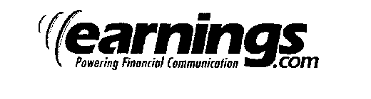 EARNINGS.COM POWERING FINANCIAL COMMUNICATION