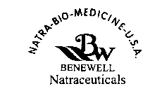 NATRA-BIO-MEDICINE-U.S.A. BENEWELL NATRACEUTICALS BW