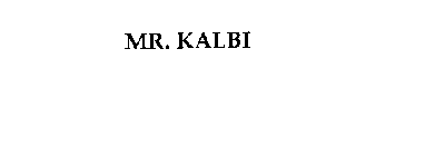 MR. KALBI