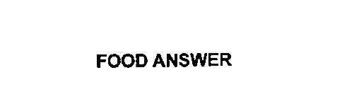 FOOD ANSWER