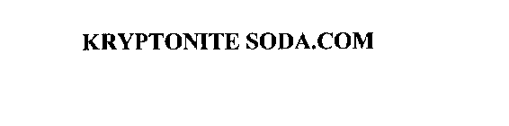 KRYPTONITE SODA.COM