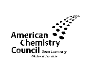 AMERICAN CHEMISTRY COUNCIL GOOD CHEMISTRY MAKES IT POSSIBLE