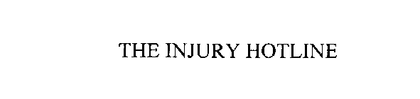 THE INJURY HOTLINE