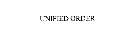 UNIFIED ORDER