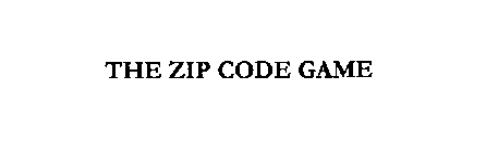 THE ZIP CODE GAME