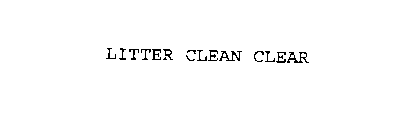 LITTER CLEAN CLEAR