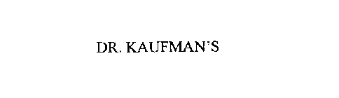 DR. KAUFMAN'S