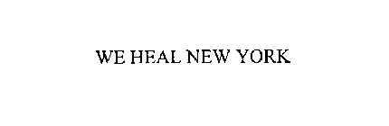 WE HEAL NEW YORK