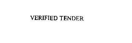 VERIFIED TENDER