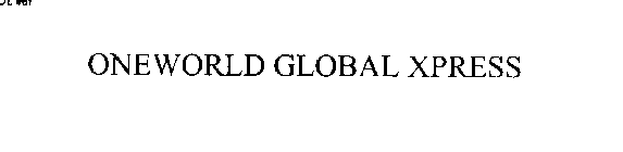 ONEWORLD GLOBAL XPRESS