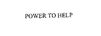 POWER TO HELP