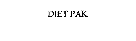 DIET PAK