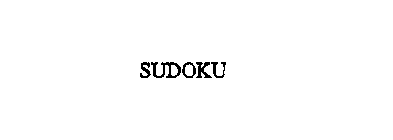 SUDOKU