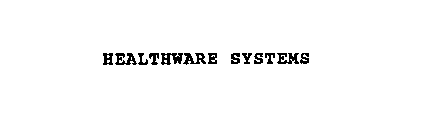 HEALTHWARE SYSTEMS