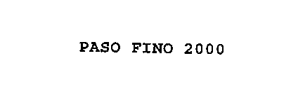 PASO FINO 2000