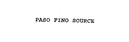 PASO FINO SOURCE