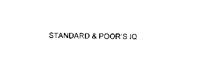 STANDARD & POOR'S IQ