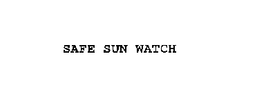 SAFE SUN WATCH