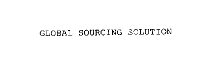 GLOBAL SOURCING SOLUTION