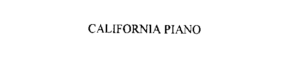 CALIFORNIA PIANO