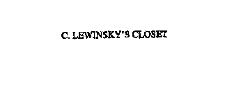 C. LEWINSKY'S CLOSET