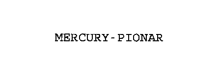 MERCURY-PIONAR