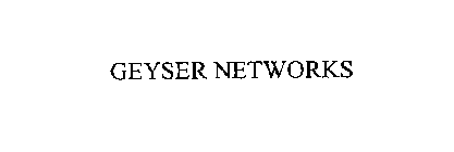 GEYSER NETWORKS
