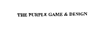 THE PURPLE GAME & DESIGN