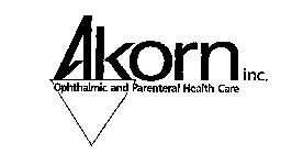 AKORN INC. OPHTHALMIC AND PARENTERAL HEALTH CARE