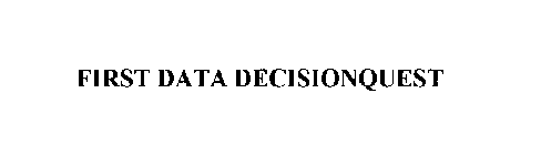 FIRST DATA DECISIONQUEST