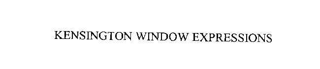 KENSINGTON WINDOW EXPRESSIONS