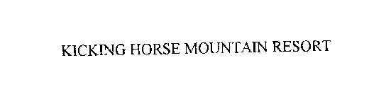 KICKING HORSE MOUNTAIN RESORT