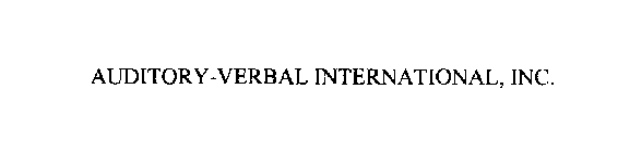 AUDITORY-VERBAL INTERNATIONAL, INC.