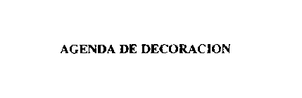 AGENDA DE DECORACION