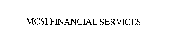 MCSI FINANCIAL SERVICES