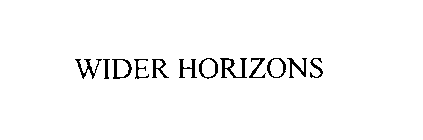 WIDER HORIZONS