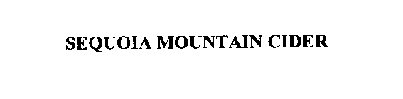 SEQUOIA MOUNTAIN CIDER