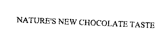 NATURE'S NEW CHOCOLATE TASTE