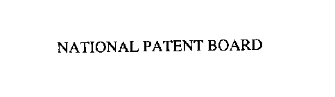 NATIONAL PATENT BOARD