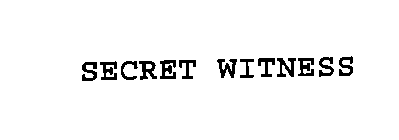 SECRET WITNESS