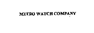 METRO WATCH COMPANY