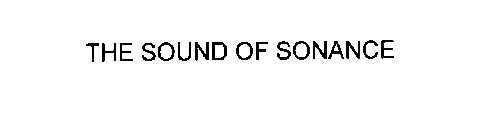 THE SOUND OF SONANCE
