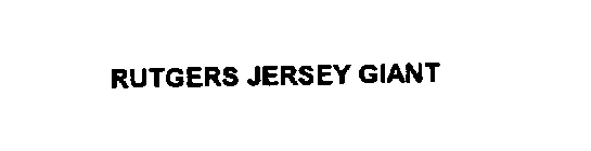 RUTGERS JERSEY GIANT