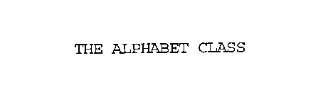 THE ALPHABET CLASS