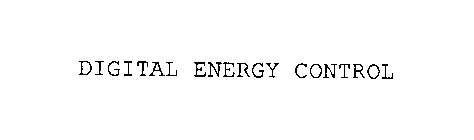 DIGITAL ENERGY CONTROL