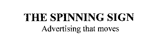 THE SPINNING SIGN ADVERTISING THAT MOVES