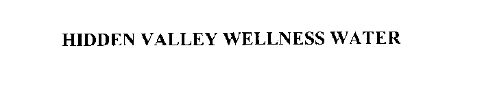 HIDDEN VALLEY WELLNESS WATER