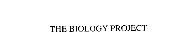 THE BIOLOGY PROJECT