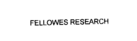 FELLOWES RESEARCH