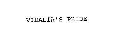 VIDALIA'S PRIDE